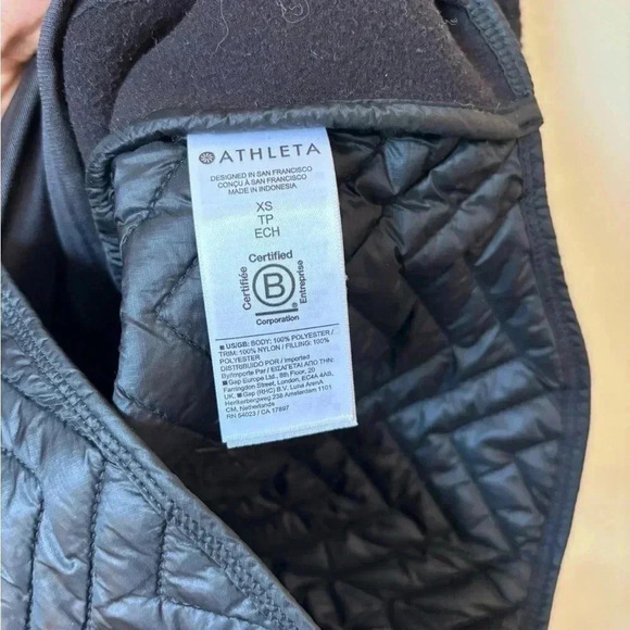 Athleta Tops Athleta Cozy Sherpa Snap Sweatshirt Black Size XS Pockets - Picture 12 of 12
